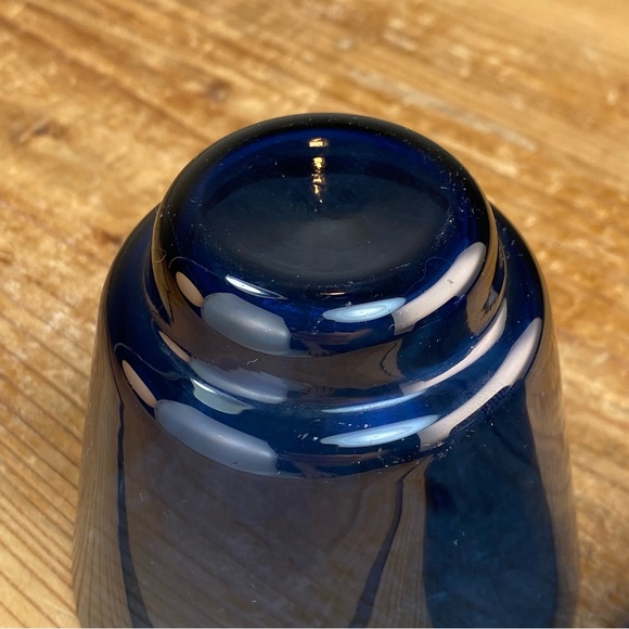 Timo Sarpaneva Iittala i - 106 Linja i Series Short Blue Tumblers Cups Finland - Picture 5 of 16